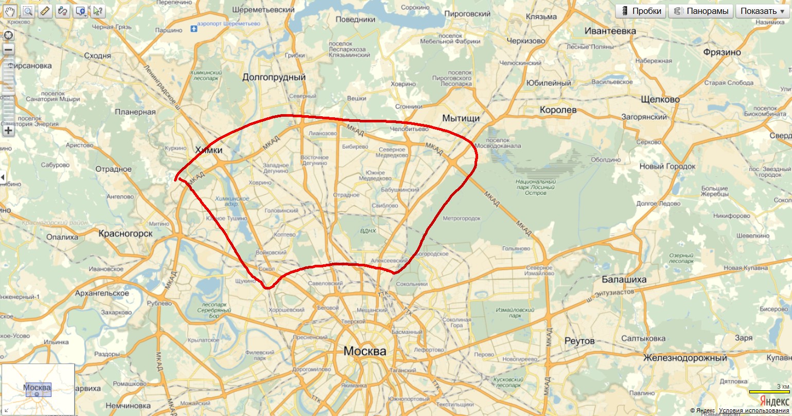Митино Московская область на карте