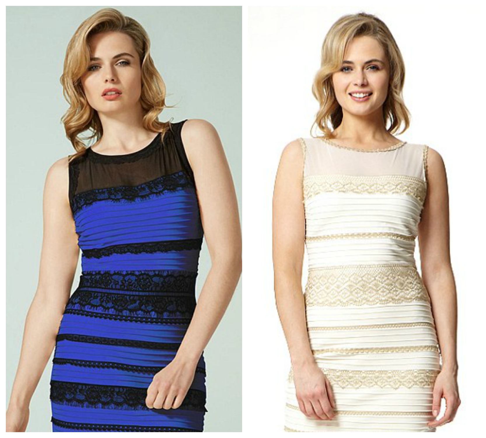 По разному или по разному. Бело золотое платье. Сине-черное платье. Цвет платья. Сине золотое платье.