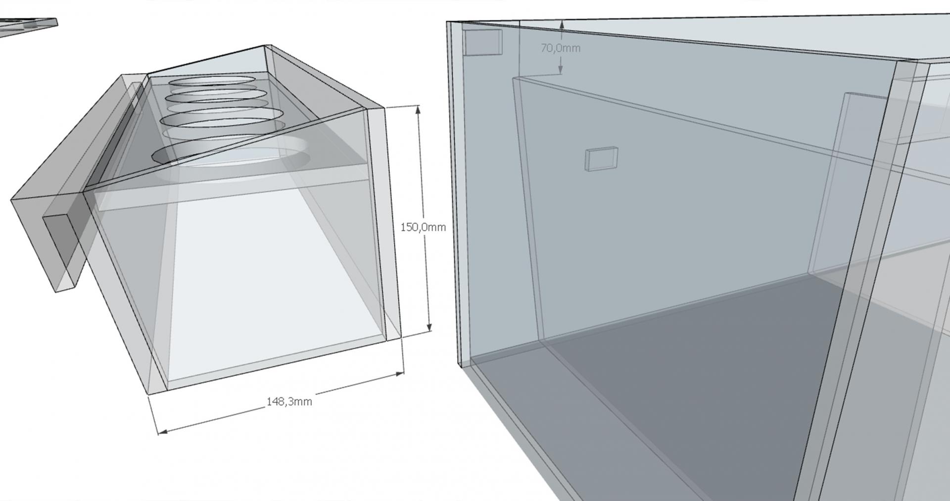 Полка кухонная со стеклом габариты 800х300х700 мм